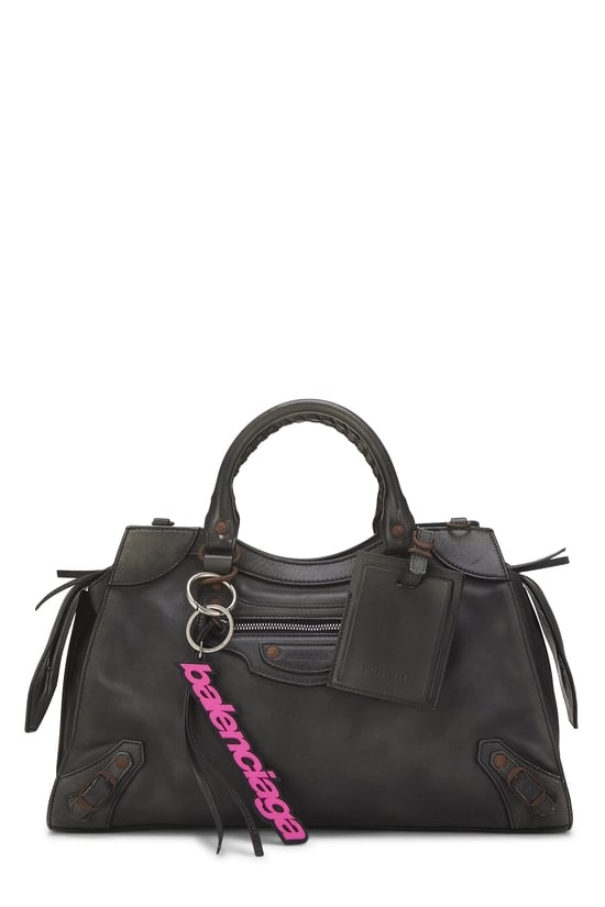 Black Calfskin Neo Classic City Medium