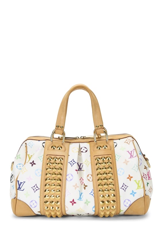 Takashi Murakami x Louis Vuitton White Monogram Multicolore Courtney MM