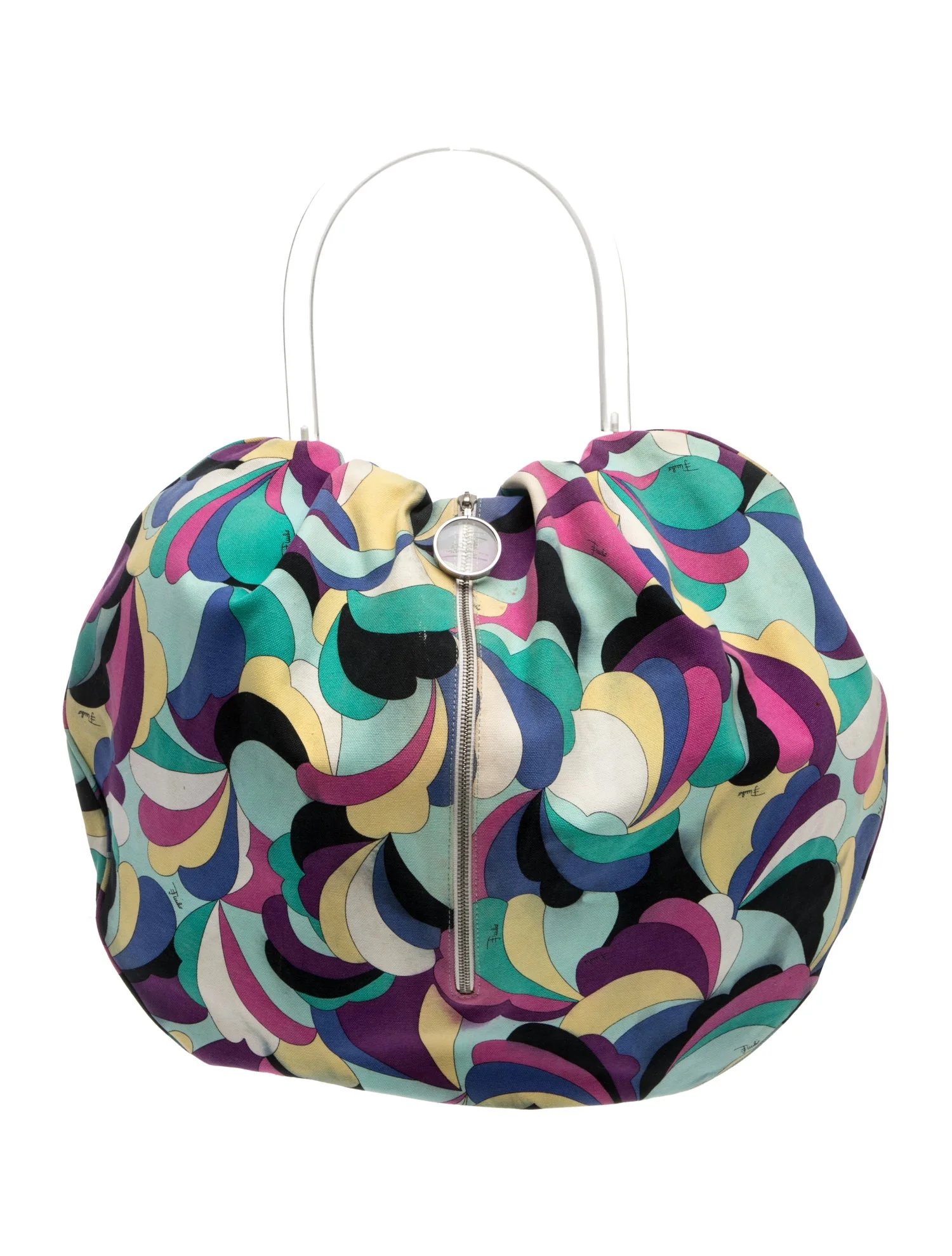 Emilio Pucci Canvas Shoulder Bag