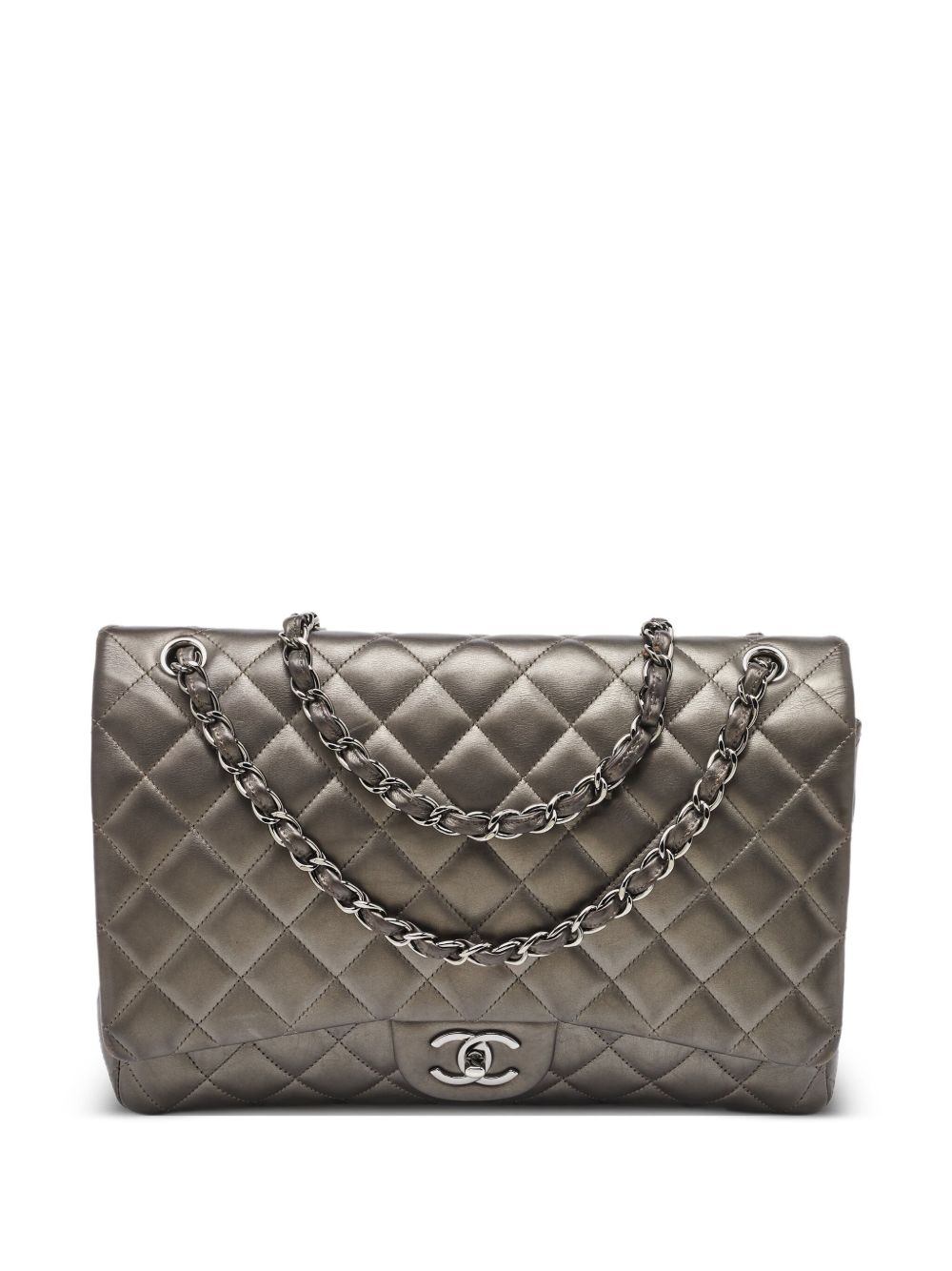 diamond-quilted shoulder bag