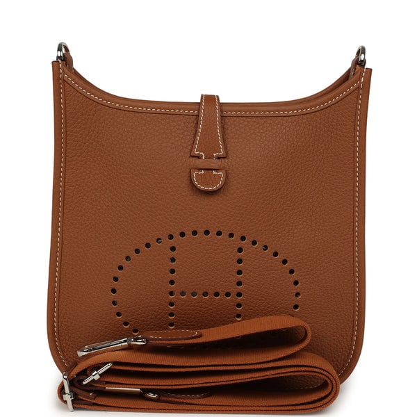 Hermes Evelyne 23 Gold Clemence Palladium Hardware