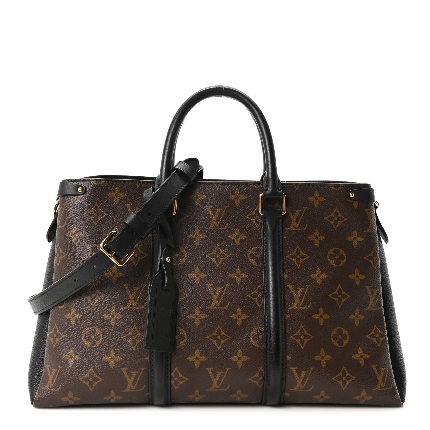 Louis Vuitton Monogram Soufflot MM Black