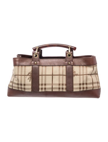 Haymarket Check Top Handle Bag