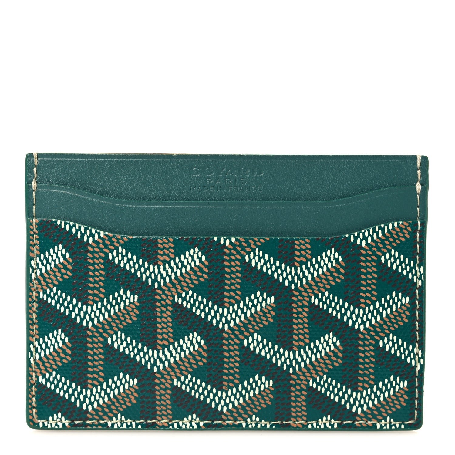 Goyard Goyardine Saint Sulpice Card Holder Green