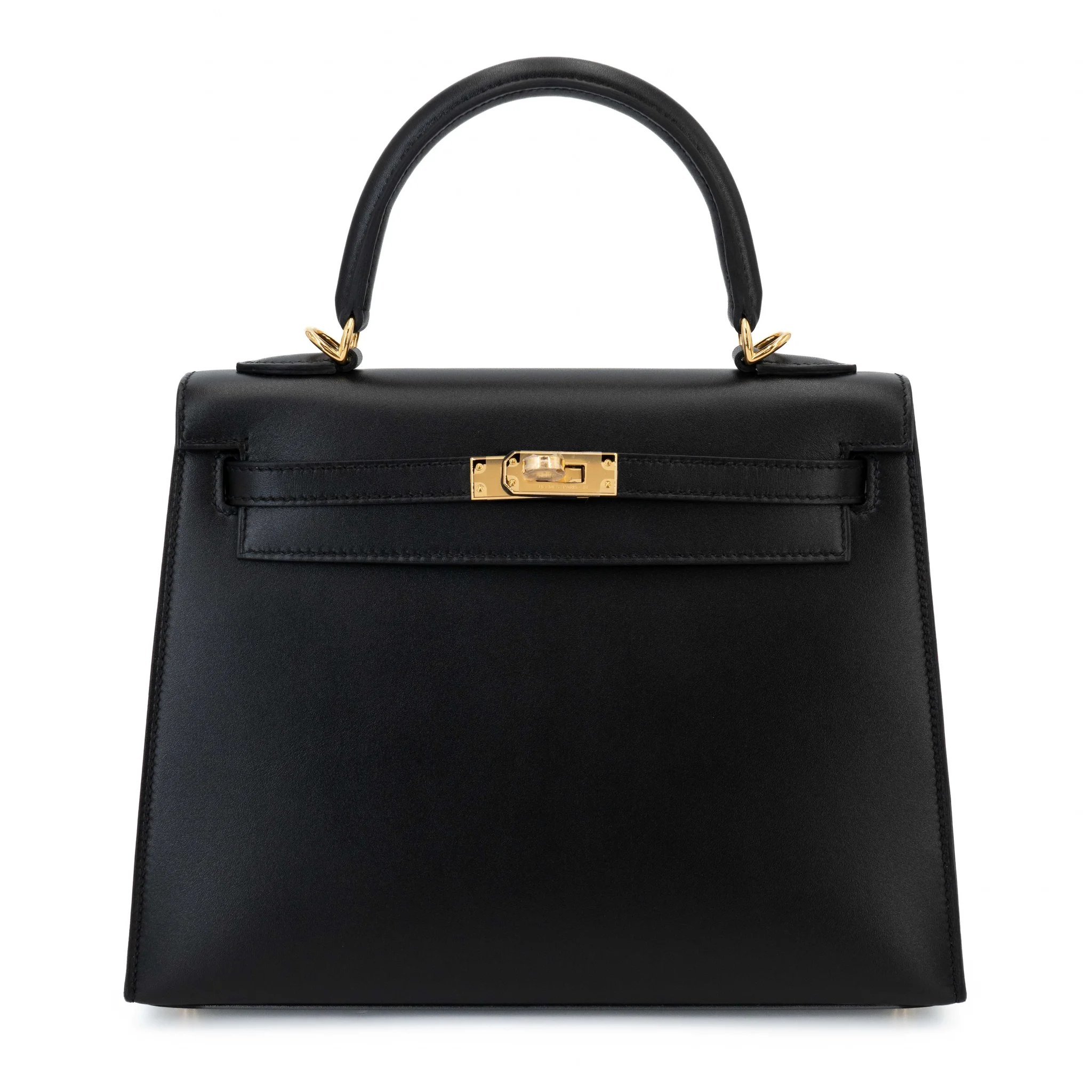 Brand New ( Rank N ) HERMÈS Kelly 25 Sellier Noir (89) Tadelakt Gold hardware G (2026)