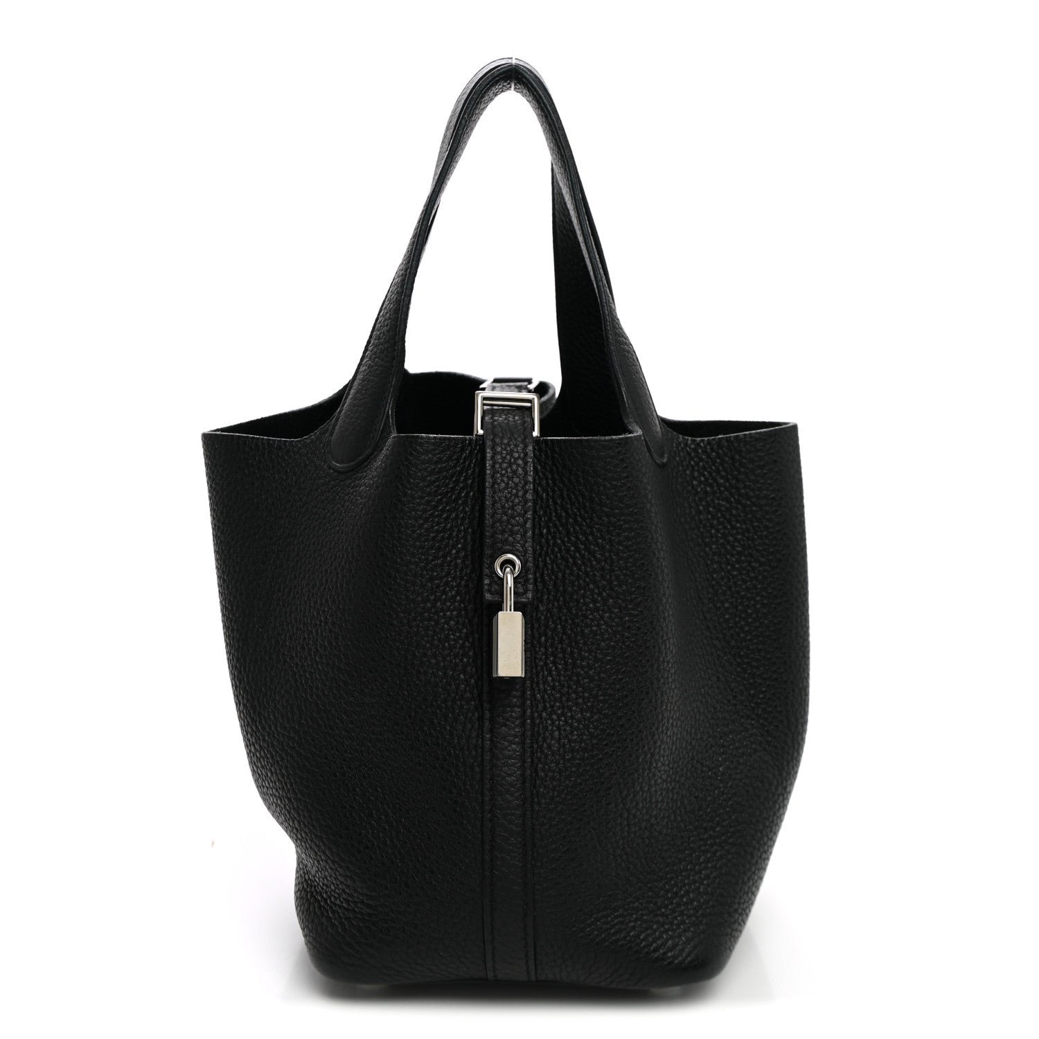 Hermes Taurillon Clemence Picotin Lock 18 PM Black