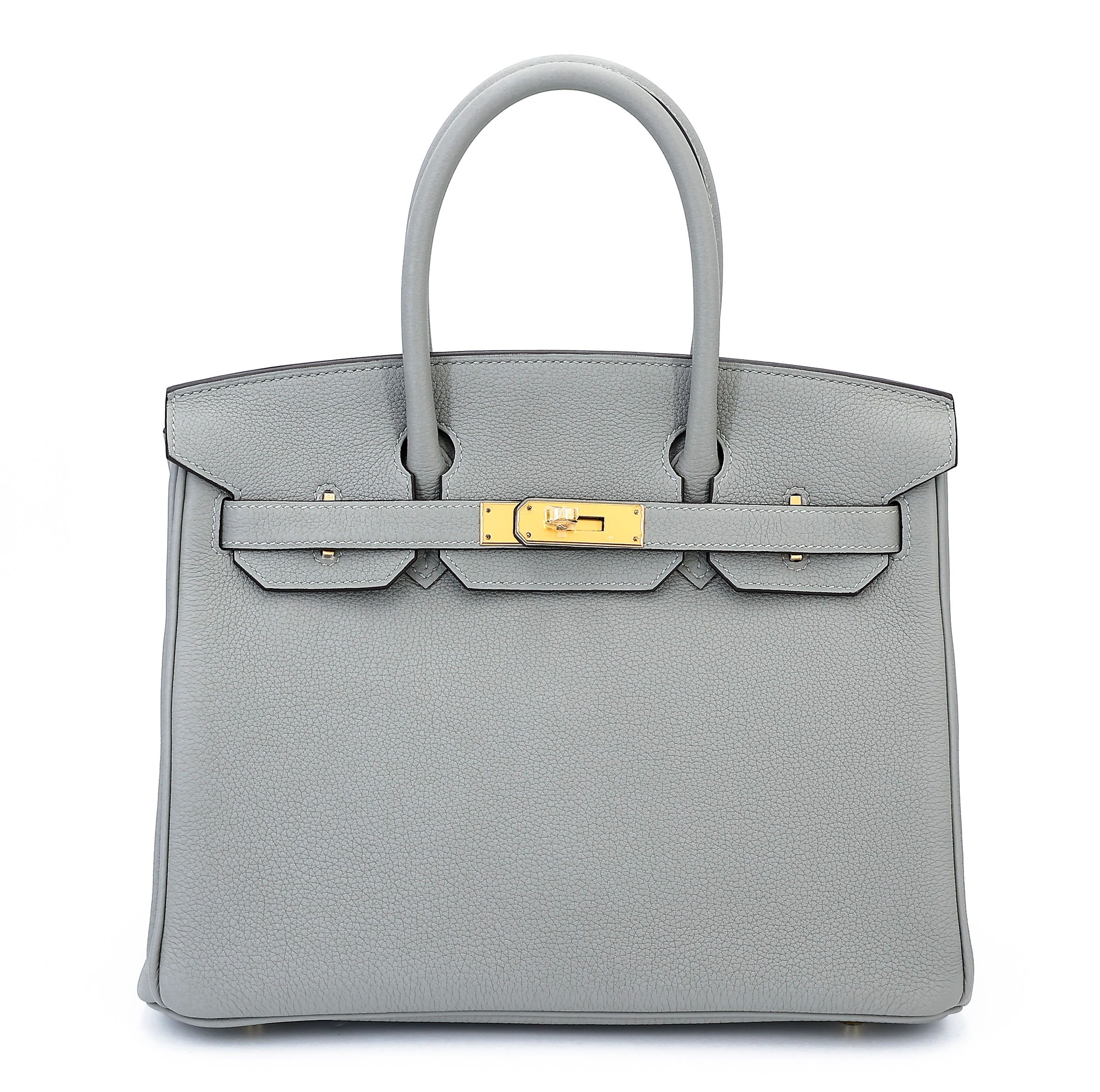 Unused ( Rank NS ) HERMÈS Birkin 30 Gris Mouette (4Z) Togo Gold hardware W (2024)