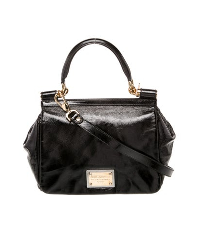 Dolce & Gabbana Gabbana Patent Leather Top Handle Bag