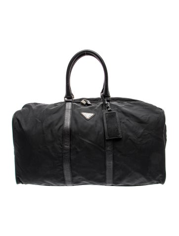 Enameled Metal Triangle Weekender Bag