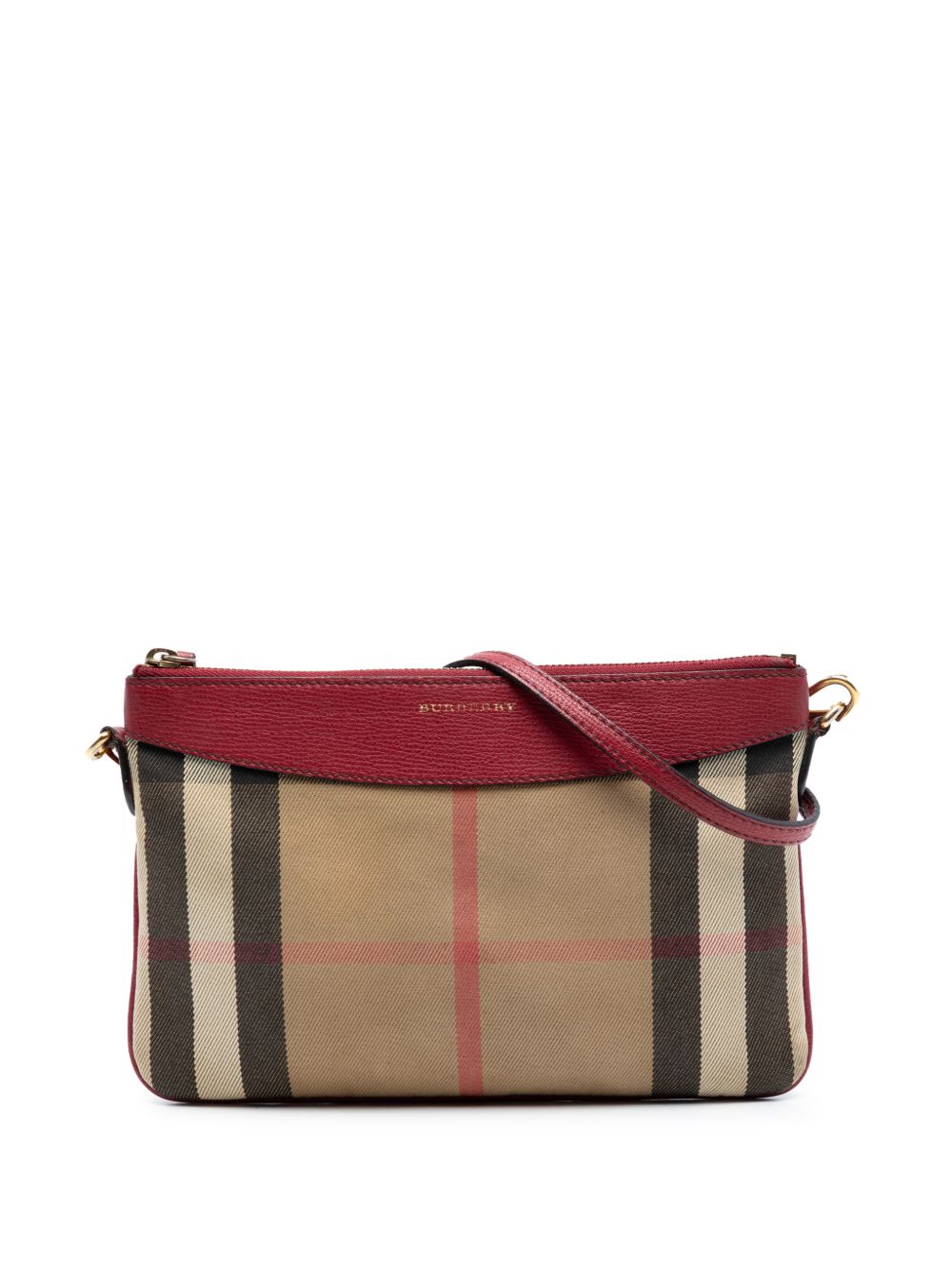 Burberry 2000-2017 House Check Canvas Derby Peyton crossbody bag