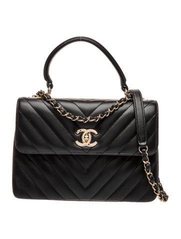 Small Chevron Trendy CC Flap Bag