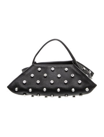 Altuzarra Leather Origami Embellished Leather Baguette Mini