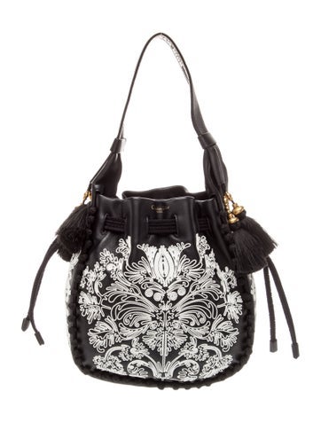 Leather Ornamental Cornely-Effect Hobo