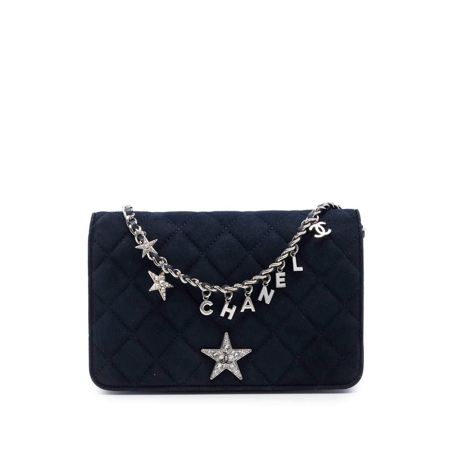Suede Quilted Suede Cocostellar Wallet on Chain