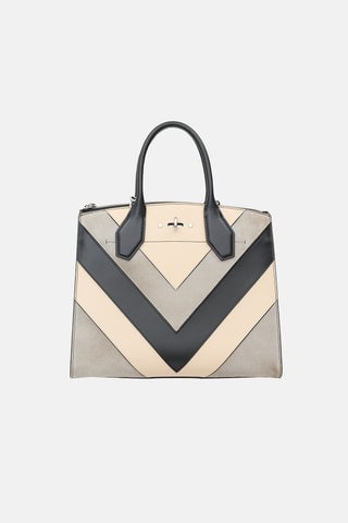 2018 Leather & Suede City Steamer Bag