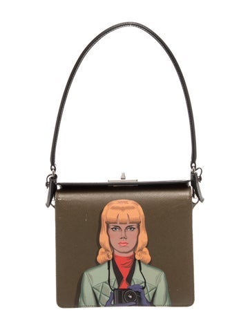 Saffiano Lux Leather Girl Shoulder Bag