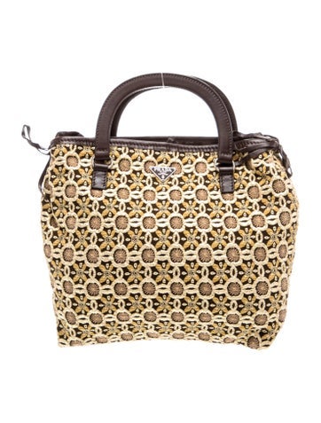 Enameled Metal Triangle Top Handle Bag