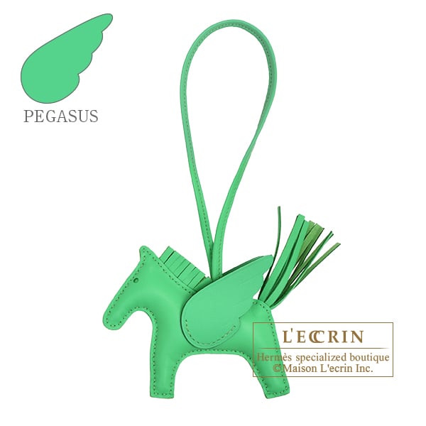 Hermes Rodeo charm Pegasus PM Vert comics Agneau/Swift leather