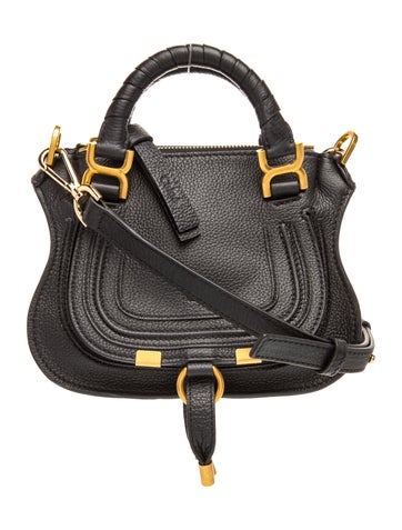 Leather Marcie Double Carry Bag Mini