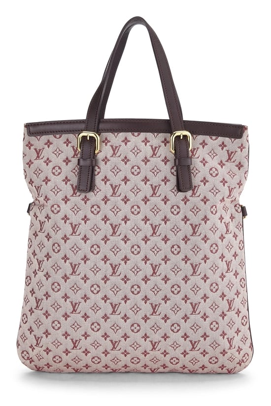 Burgundy Monogram Mini Lin Francoise