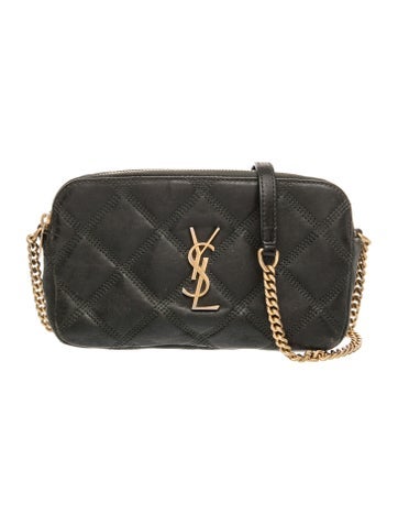 Quilted Monogram Becky Double Zip Pouch