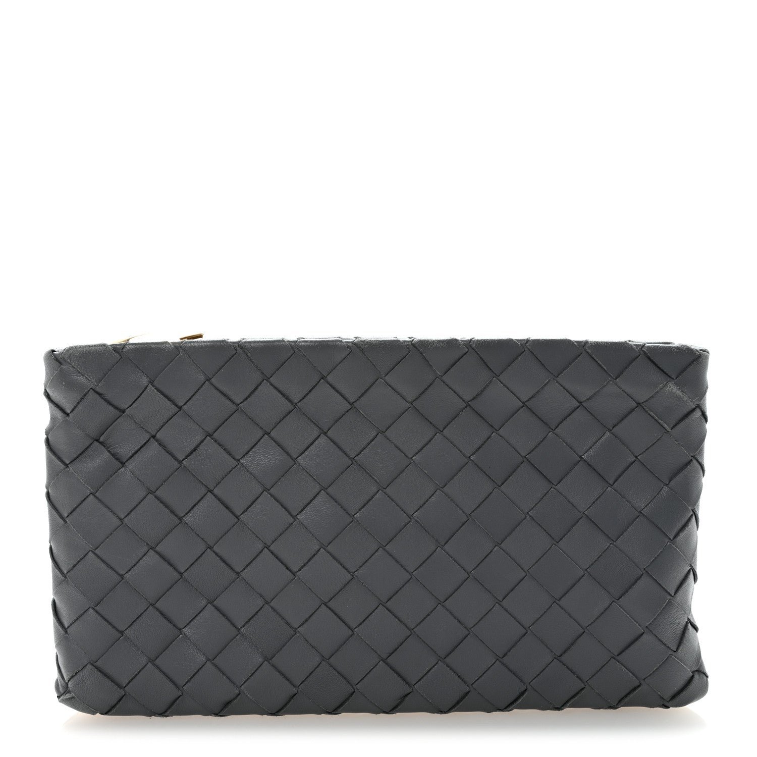 Bottega Veneta Nappa Intrecciato Small Zip Pouch Thunder