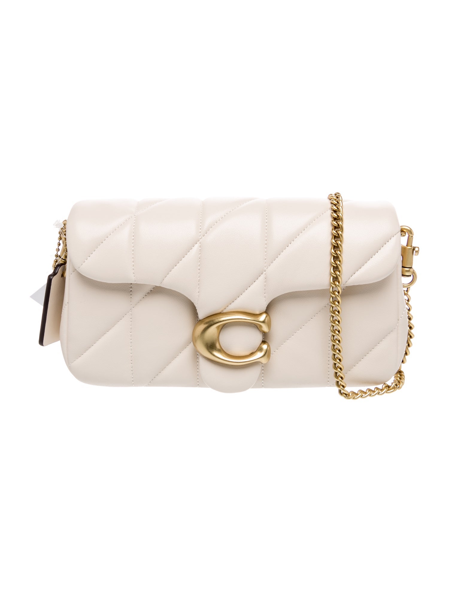 Leather Tabby Chain Clutch 19 w/ Tags