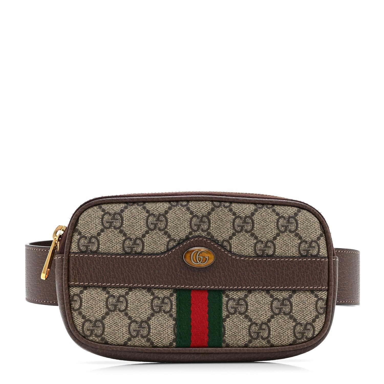 Gucci GG Supreme Monogram Ophidia Belted iPhone Case 95 38 Dark Brown