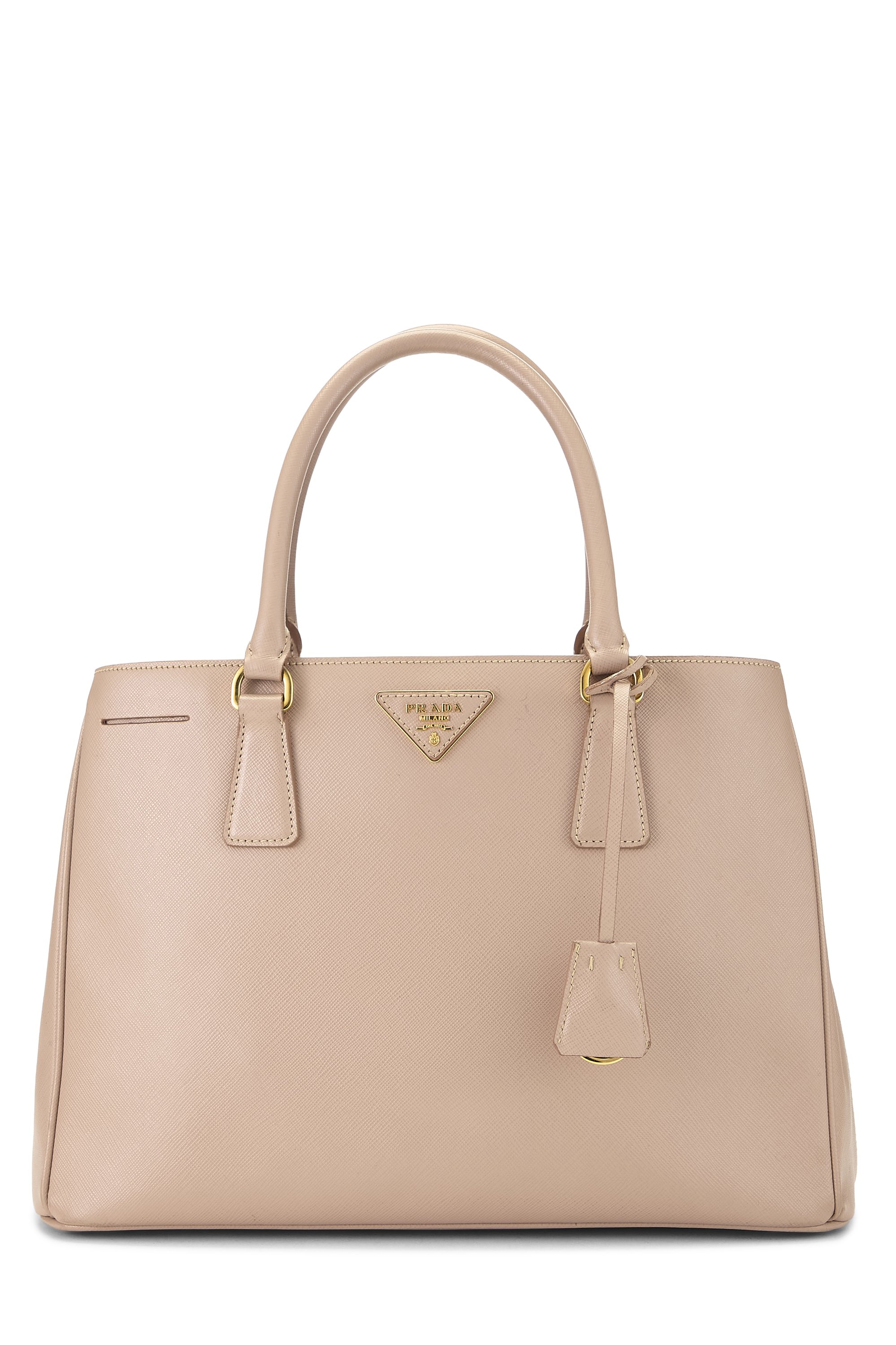 Prada Pink Saffiano Executive Tote Medium