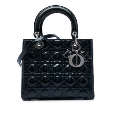 Medium Patent Cannage Lady Dior