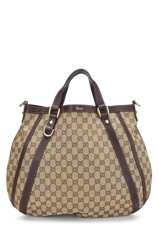 Original GG Crystal Canvas Abbey Convertible Hobo