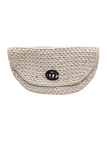 Mark Cross Raffia Clutch