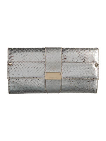 Embossed Leather Clutch