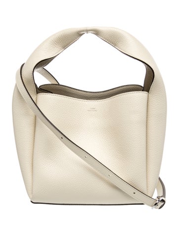 Leather leather bucket bag Small