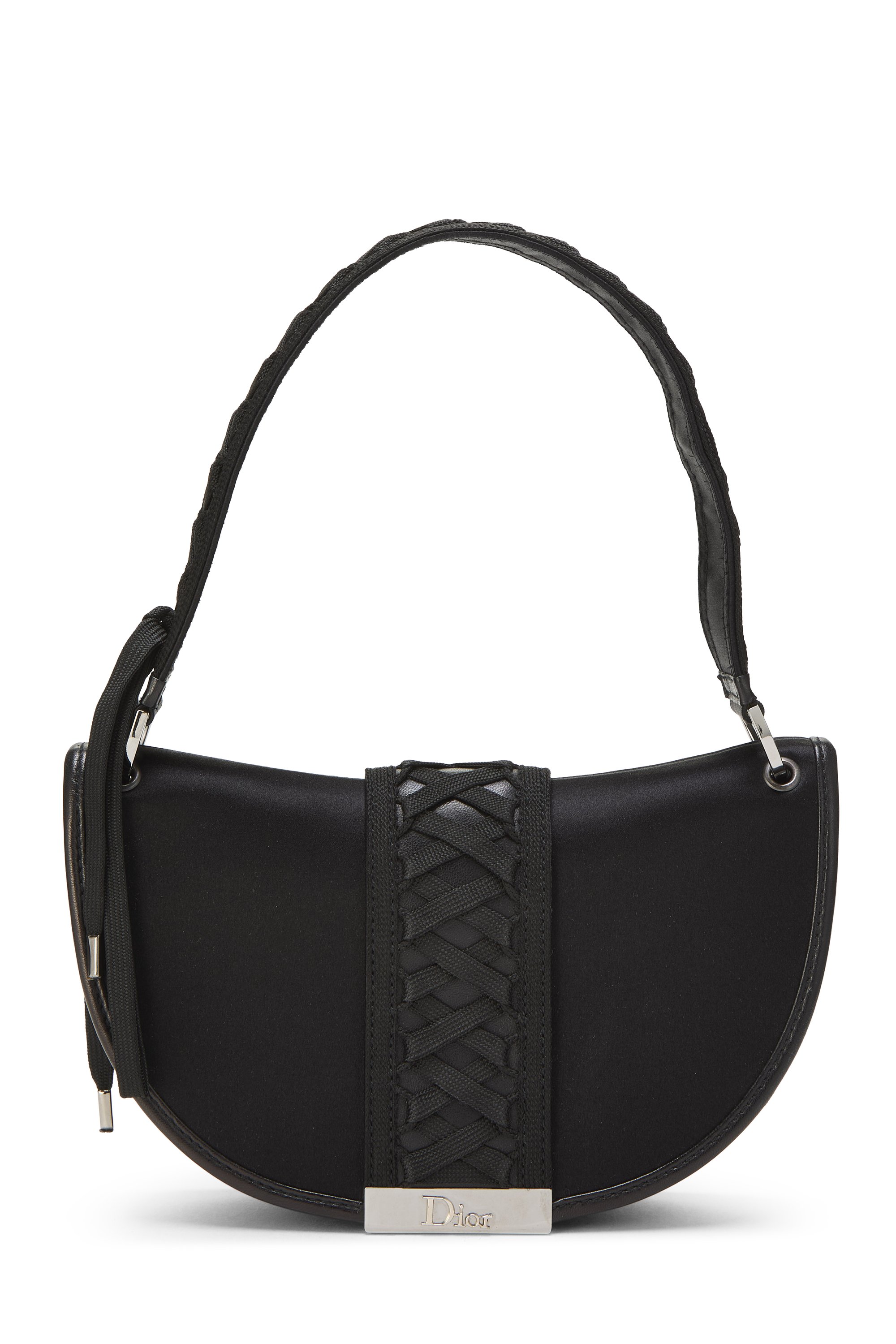 Dior Black Satin 'Admit It' Shoulder Bag