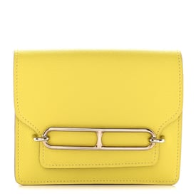 Hermes Evercolor Roulis Slim Wallet Lime