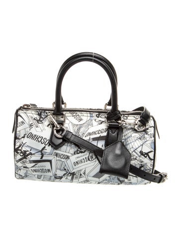 Moschino Leather Top Handle Bag