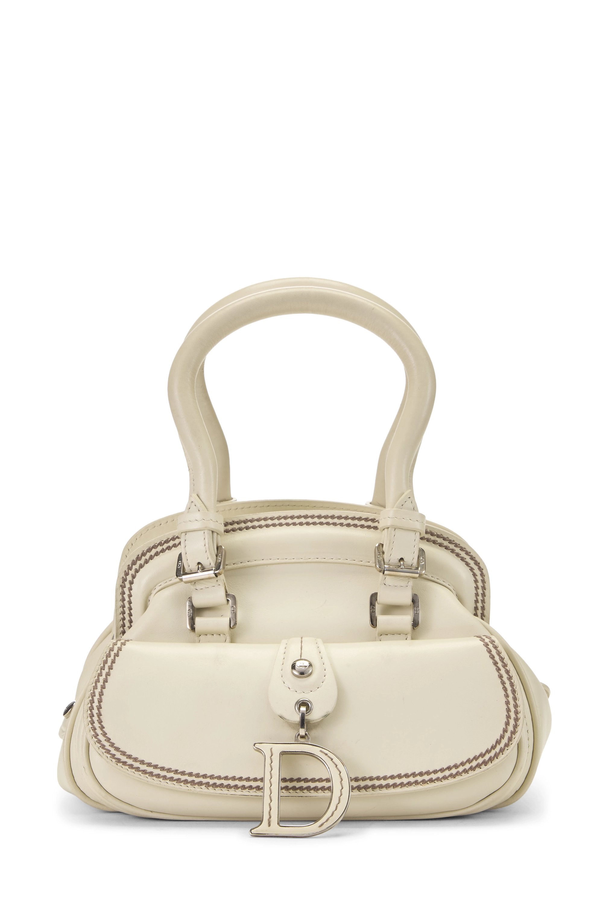 White Calfskin Detective Mini