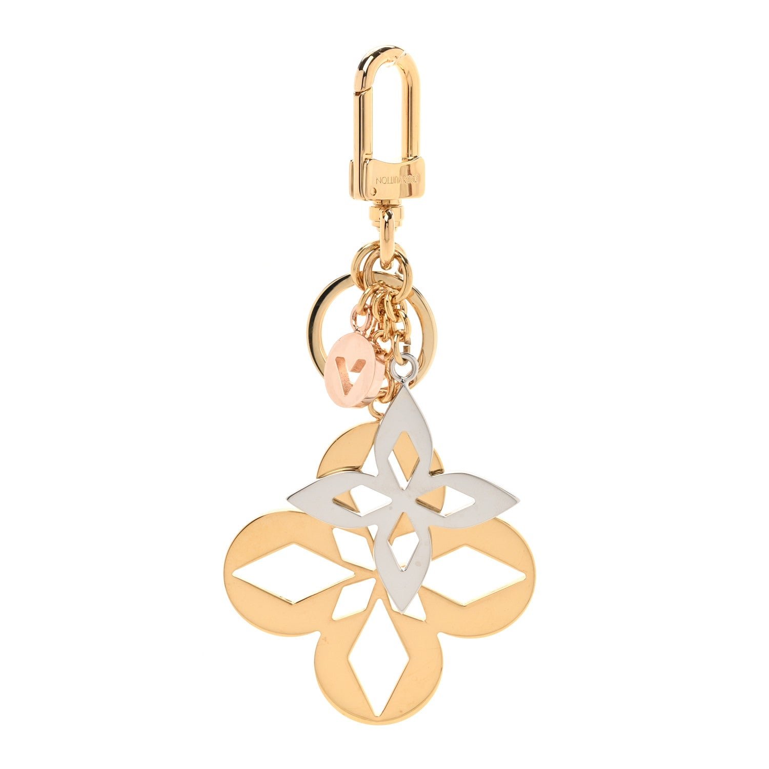Louis Vuitton Malletage Blossom Bag Charm Key Holder