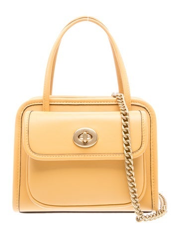 Coach Leather Top Handle Bag