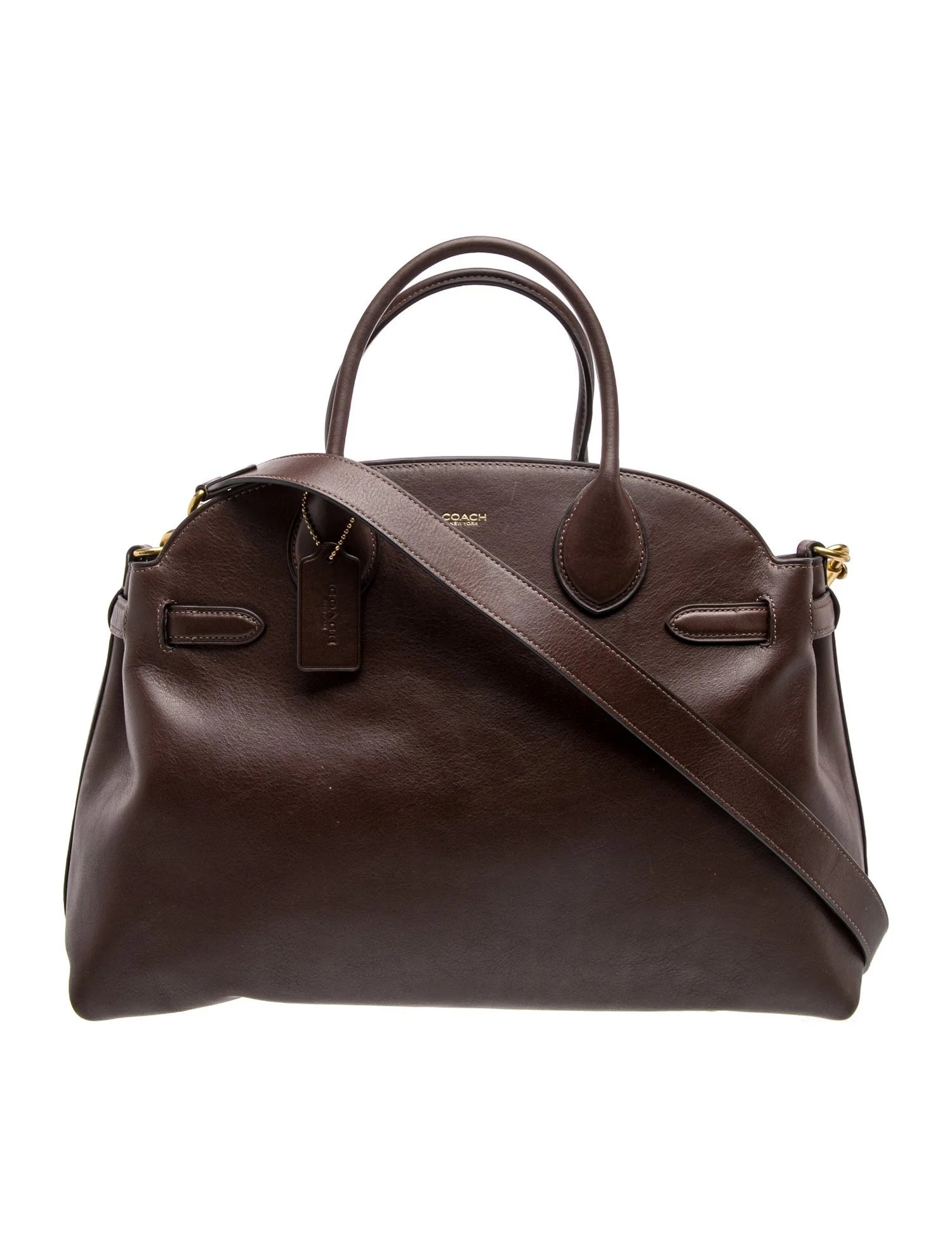 Leather COACH Soft Empire Carryall 48
