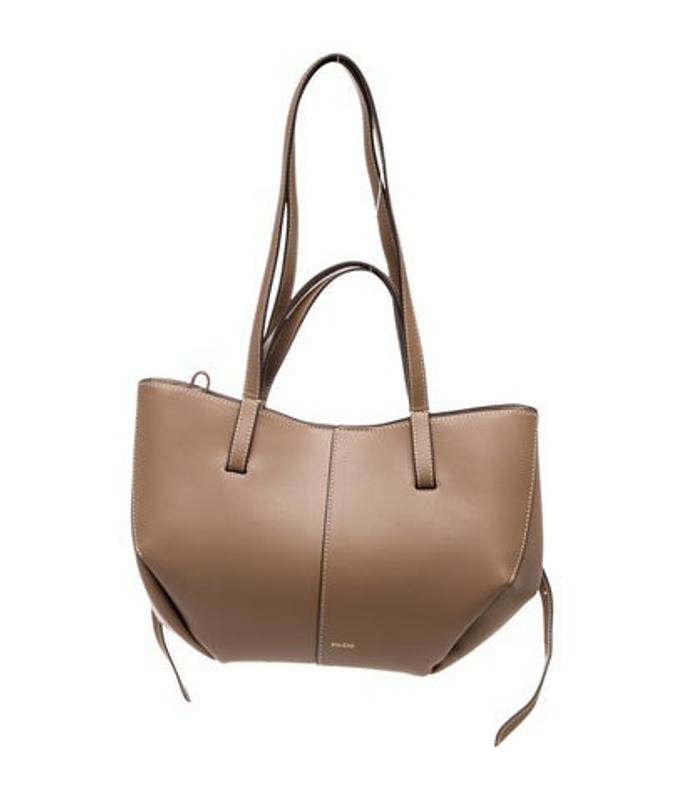 Polene Leather Top Handle Bag