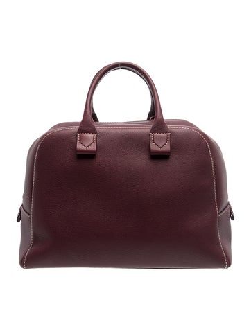 Leather Top Handle Bag