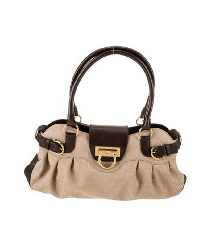 Salvatore Ferragamo Ferragamo Canvas Shoulder Bag