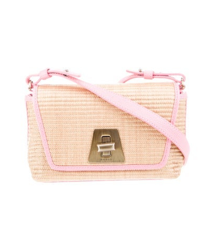 Akris Straw Crossbody Bag