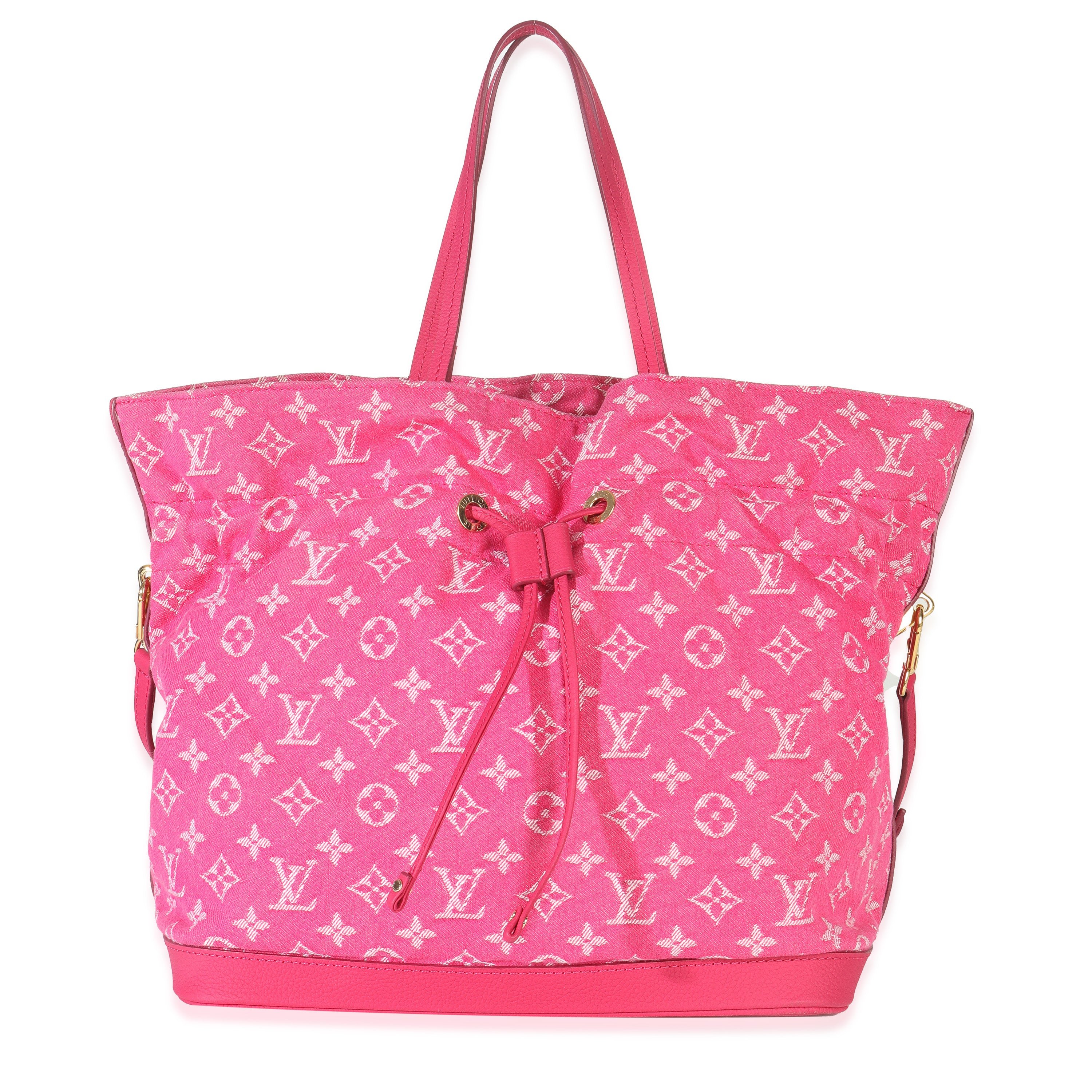 Louis Vuitton Rose Indien Monogram Denim Noefull MM