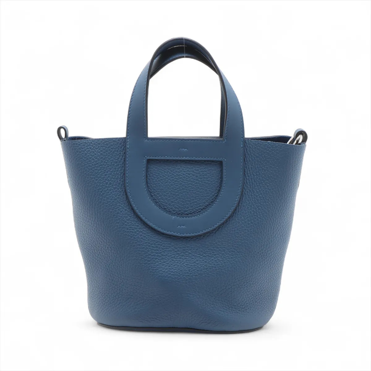 Hermès In the loop 18 Taurillon Clemence × Veau Swift blue tie Silver Metal Fitt