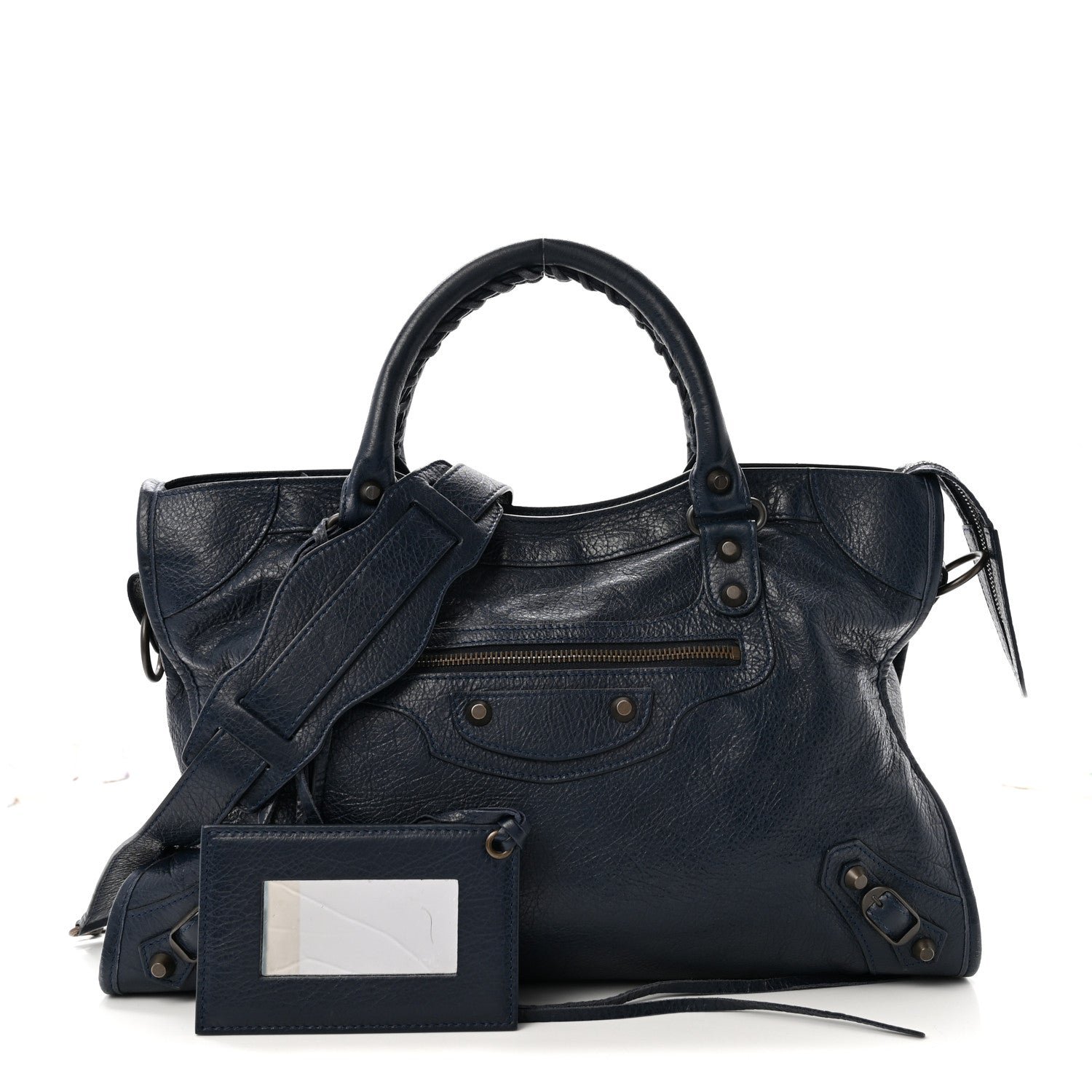 Balenciaga Agneau Classic Hardware City Bleu Obscur