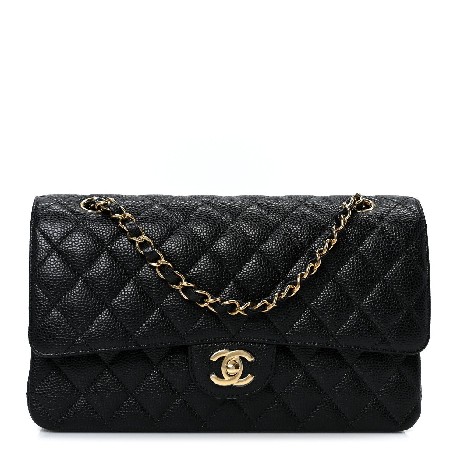 Chanel Caviar Quilted Medium Double Flap Black