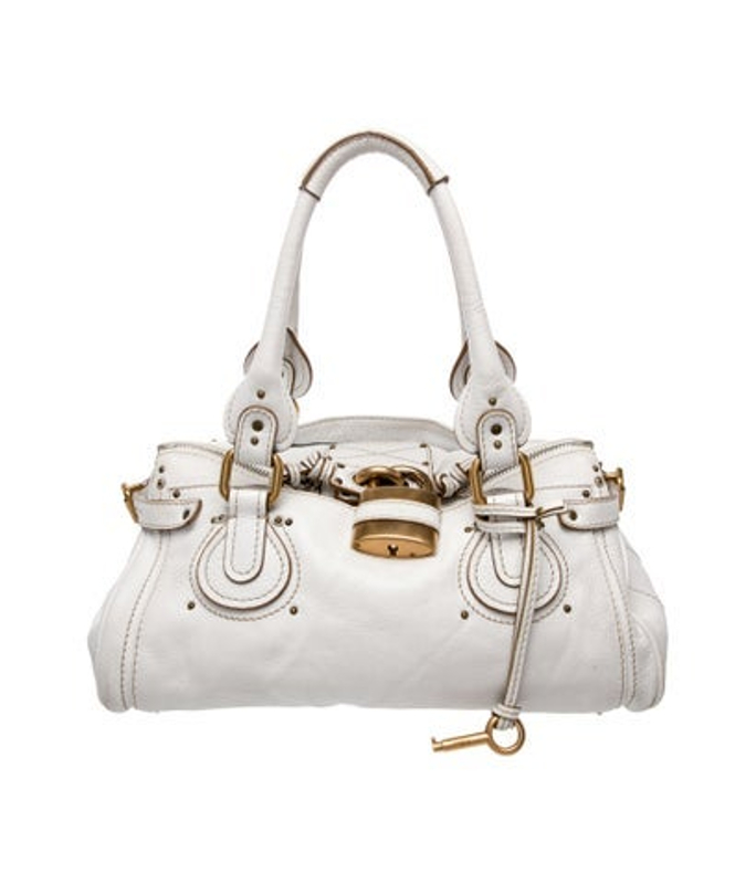 Chloe Leather Paddington Medium Satchel Bag Medium